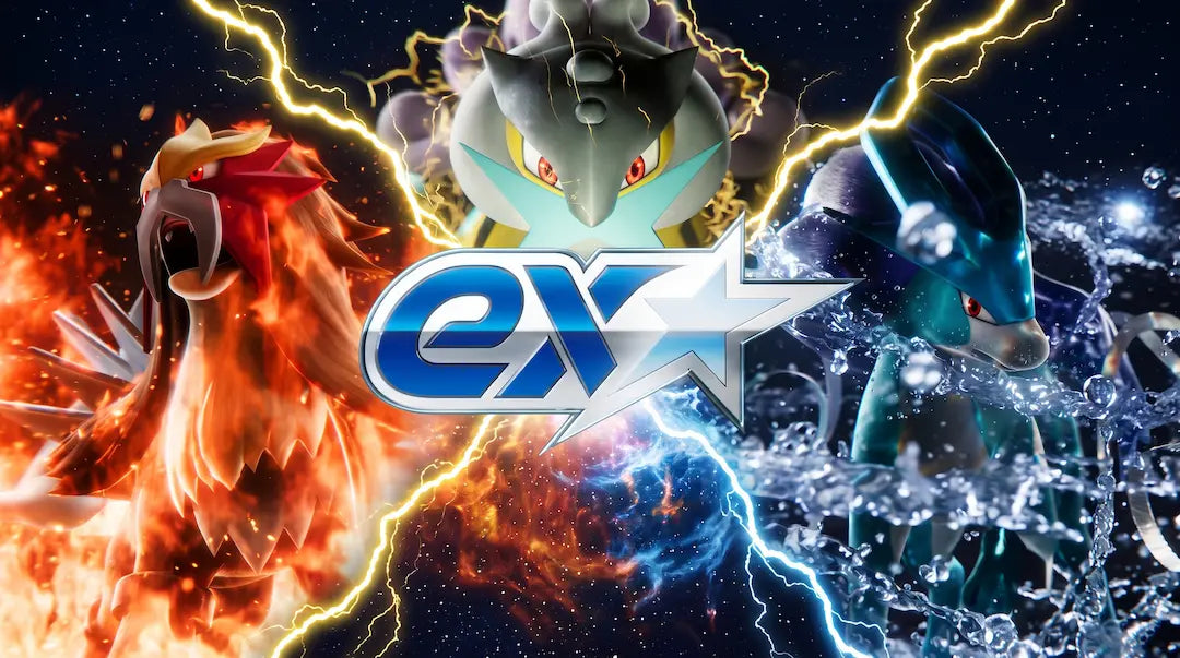 Pokémon TCG ex star (ex★) series: Everything You Need to Know featuring legendary Pokémon in a dynamic, electrifying scene.