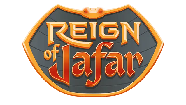 Logo for Set 8: Reign of Jafar from Disney Lorcana trading card game collection.