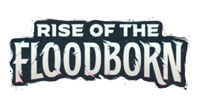 Logo for Set 2: Rise of the Floodborn from Disney Lorcana trading card game collection.