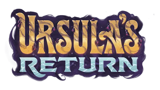 Set 4: Ursula's Return title logo from Disney Lorcana trading card game.