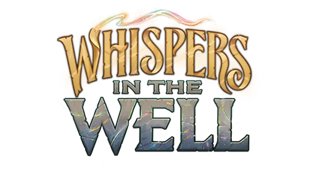 Set 10: Whispers in the Well logo featuring colorful typography and design elements.