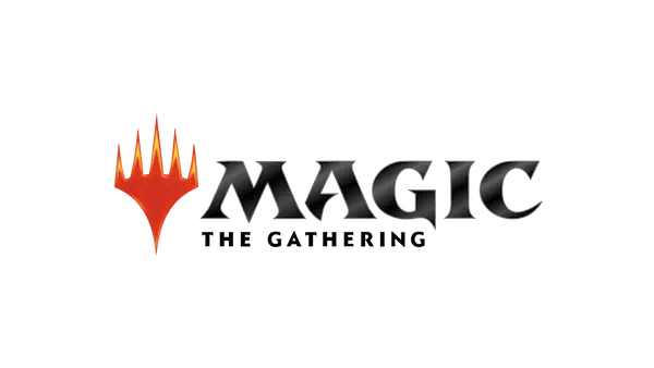 Magic: The Gathering (MTG) logo showcasing the iconic flame design representing the game.
