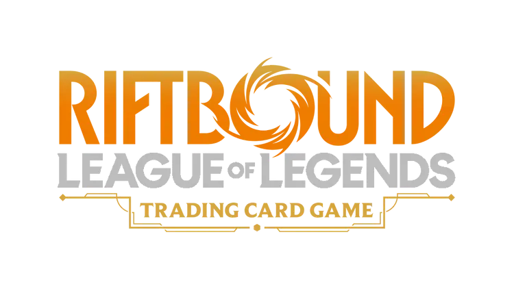 Riftbound League of Legends TCG logo showcasing the title and design of the trading card game.