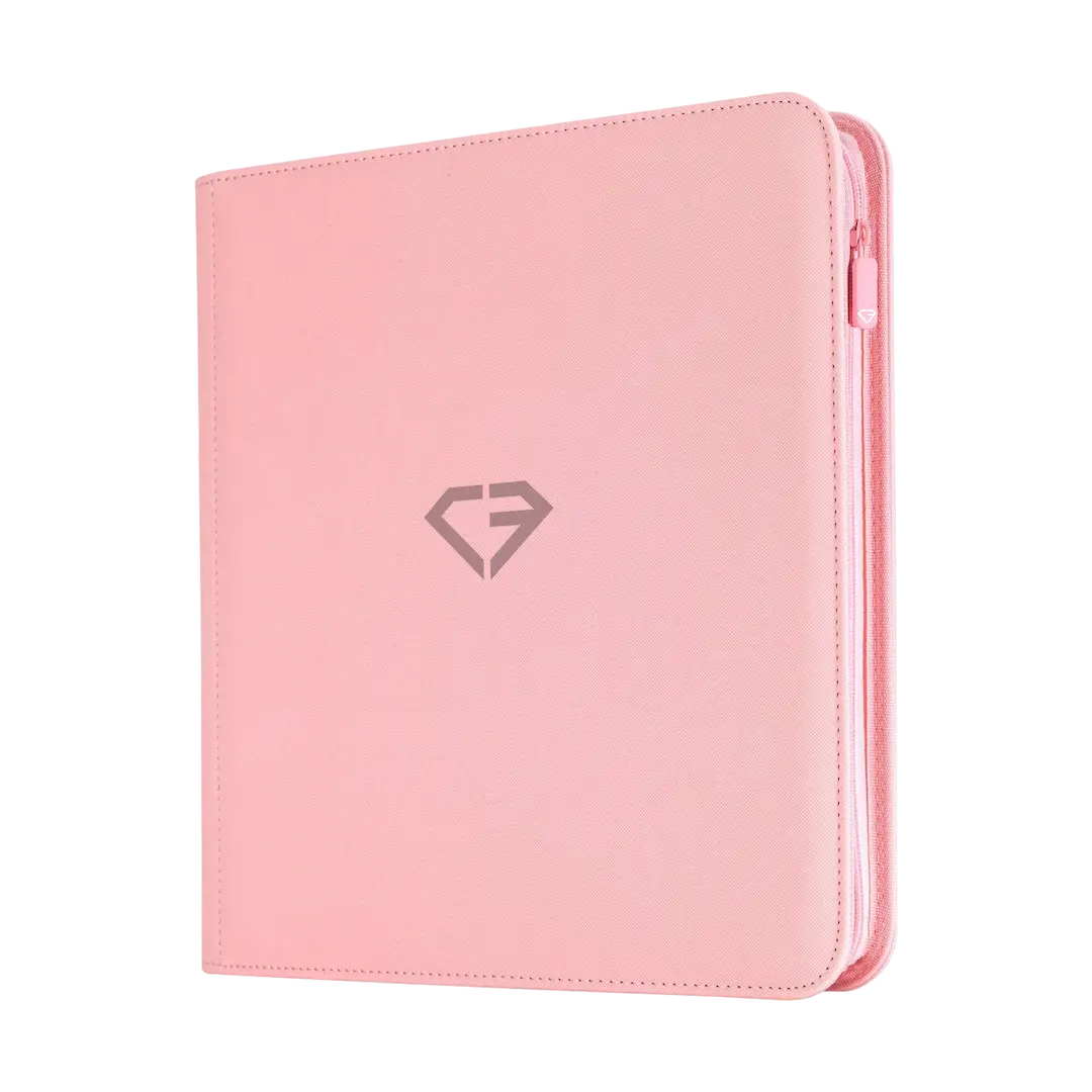 12 Pocket Card Binder Roze