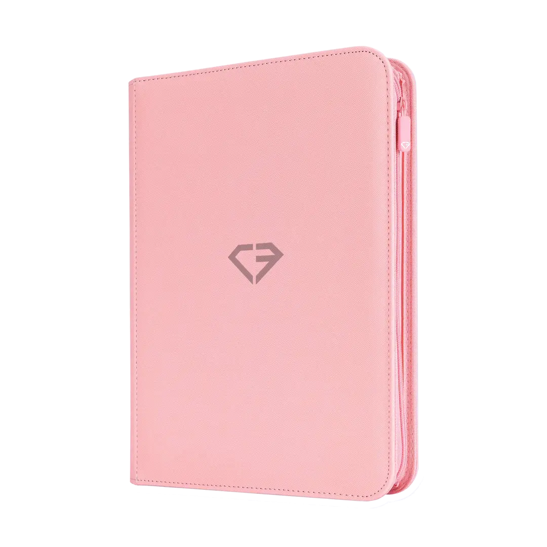 9 Pocket Card Binder Roze