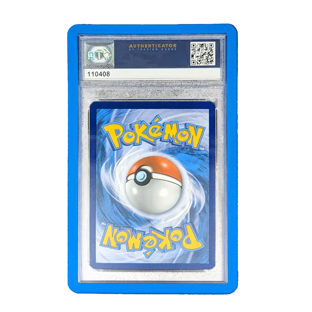 Graded card slab bumper in blue color