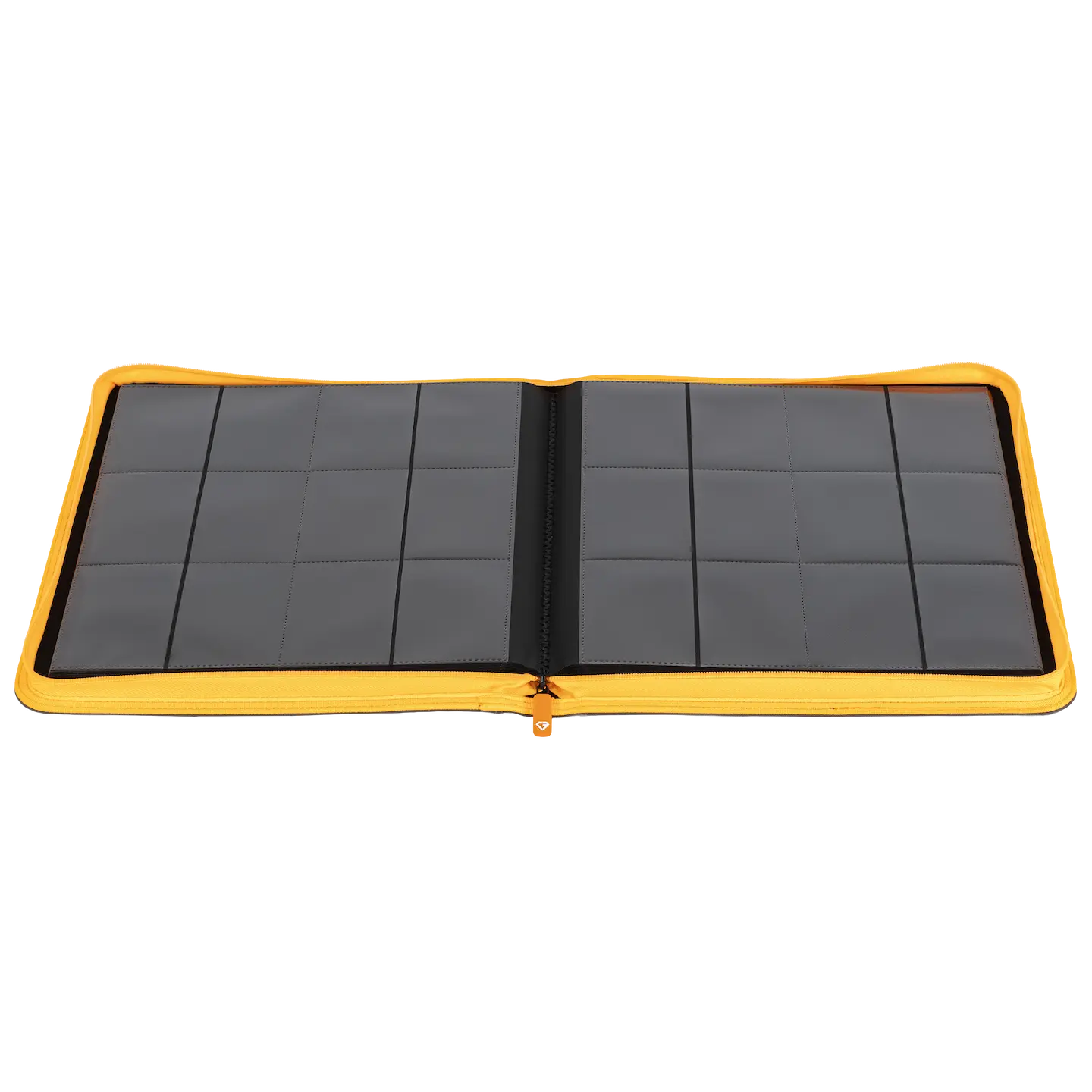 12-Pocket Card Binder - Trove Limited displayed open, showcasing compartments for standard trading cards.