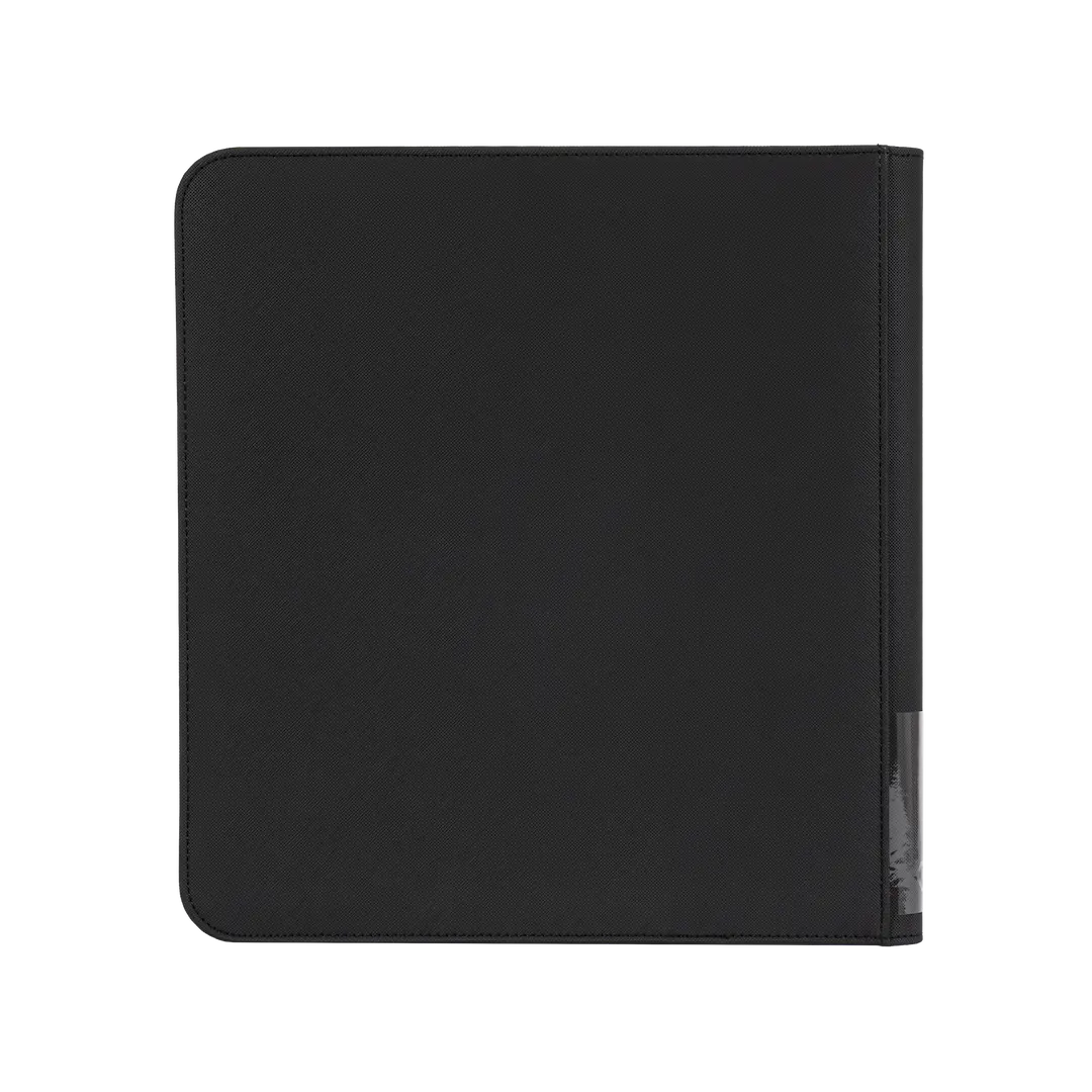 12-Pocket Card Binder Black, sturdy and premium binder for storing up to 480 standard trading cards.