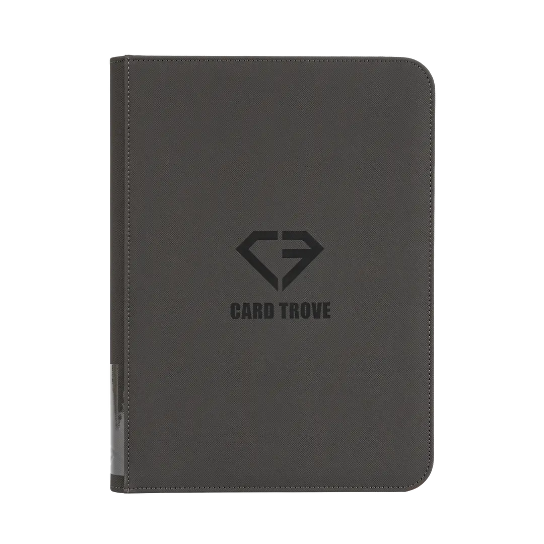 9-Pocket Card Binder - Trove Limited with logo, premium binder for up to 360 trading cards, durable design.