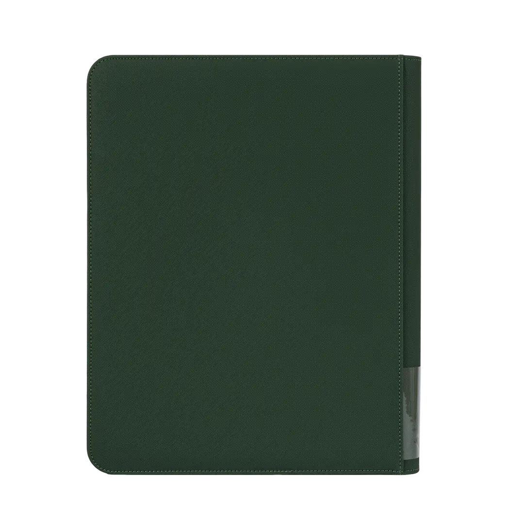 9-Pocket Toploader Card Binder Green, durable binder for 252 standard trading cards in a rich green color.