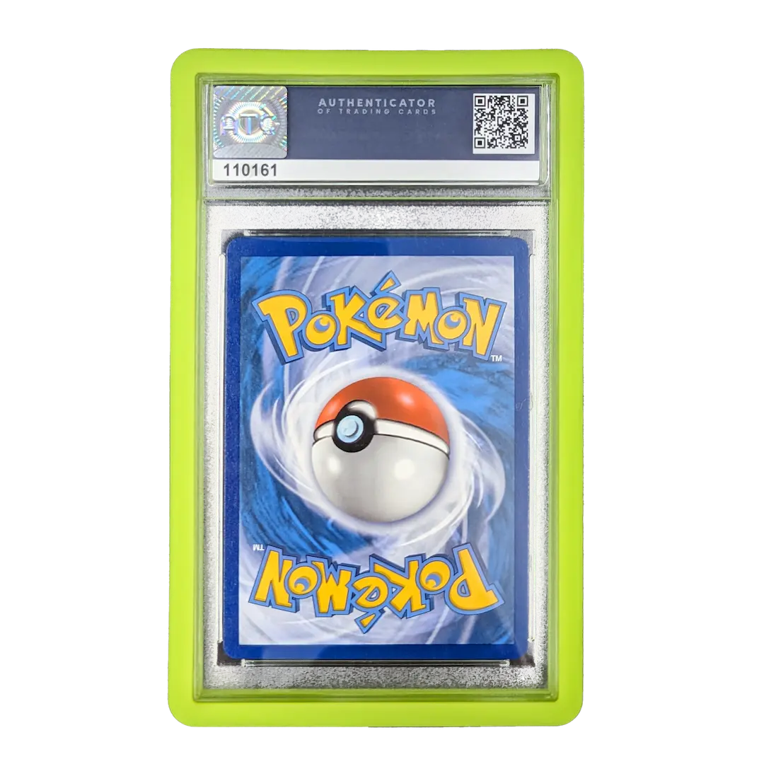 Graded card slab bumper in light green color