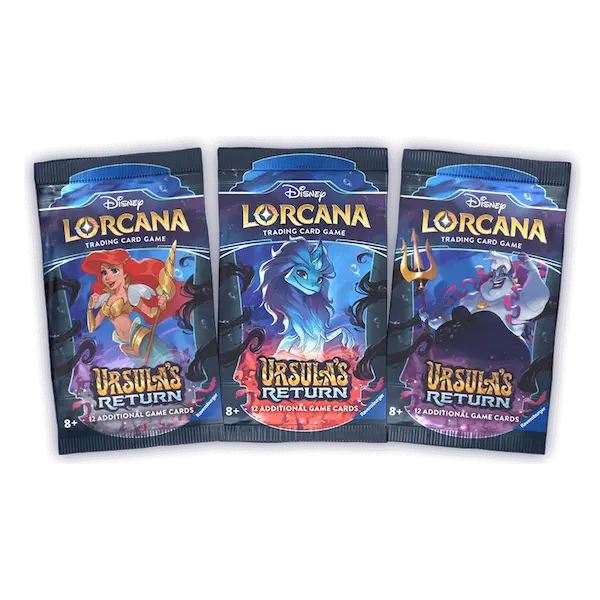 lorcana ursula's return enchanted cards Disney Lorcana Ursula's Return Booster Pack – Card-Binder.com