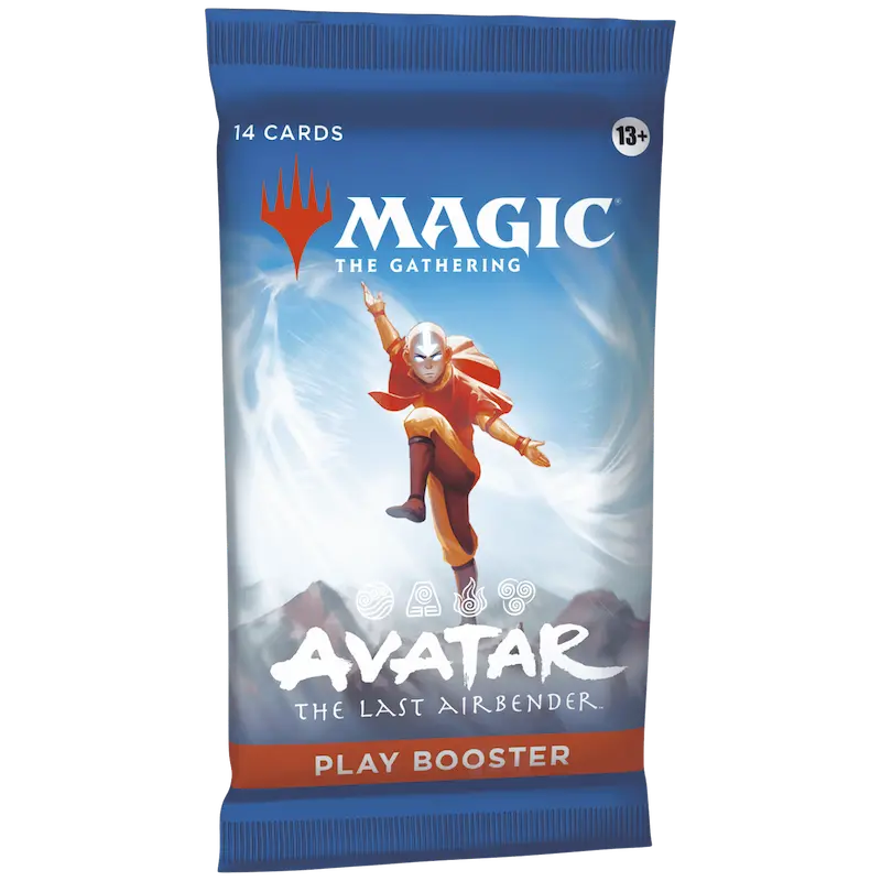 Avatar Play Booster Box featuring Magic: The Gathering, containing 14 cards from Avatar: The Last Airbender.