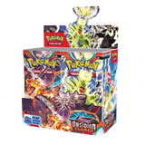 Pokémon SV03 Obsidian Flames Booster Box featuring 36 packs of cards for avid collectors and players.