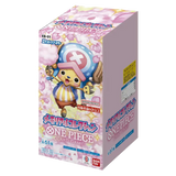 Memorial Collection Japanese Booster Box featuring One Piece TCG design and 24 booster packs.
