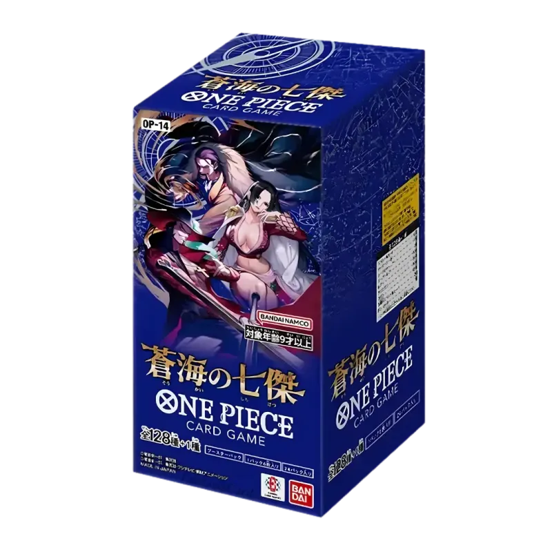One Piece OP14 The Azure Sea's Seven Japanese Booster Box Card-Binder.com One Piece OP14 The Azure Sea's Seven Japanese Booster Box Card-Binder.com