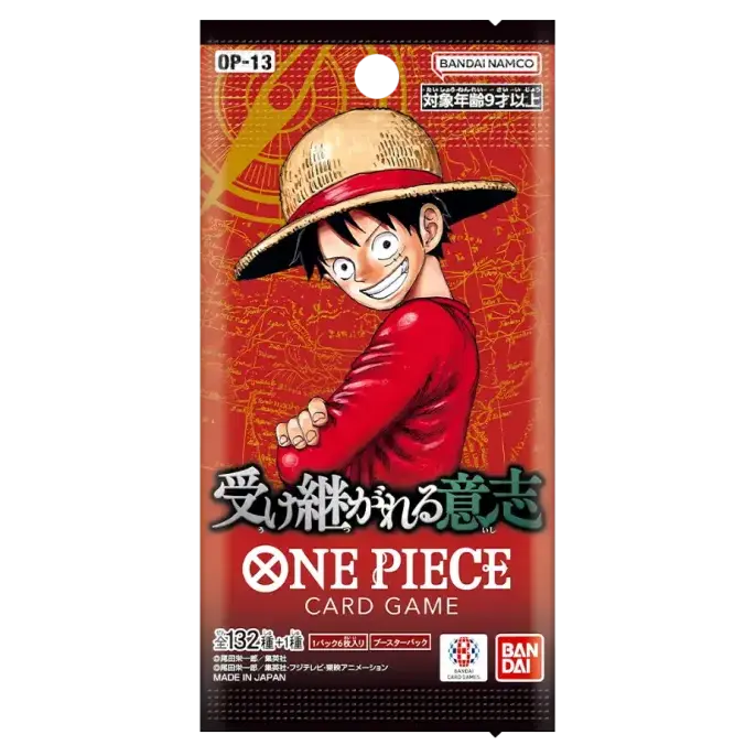 One Piece OP13 Carrying on His Will Japanese Booster Pack Card-Binder.com One Piece OP13 Carrying on His Will Japanese Booster Pack Card-Binder.com