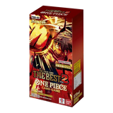The Best Volume 2 Japanese Booster Box featuring One Piece card game artwork and branding.