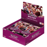 A Fist of Divine Speed Booster Box display featuring One Piece TCG cards and packs.