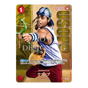 Usopp character card featuring a character with a slingshot, vibrant colors, and detailed design.