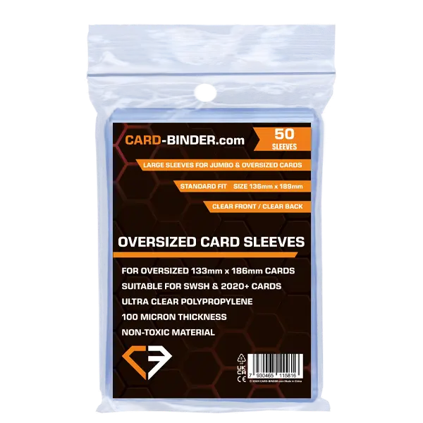 Jumbo L Oversized Card Sleeves (50) - TCG Card-Binder.com Jumbo L Oversized Card Sleeves (50) - TCG Card-Binder.com