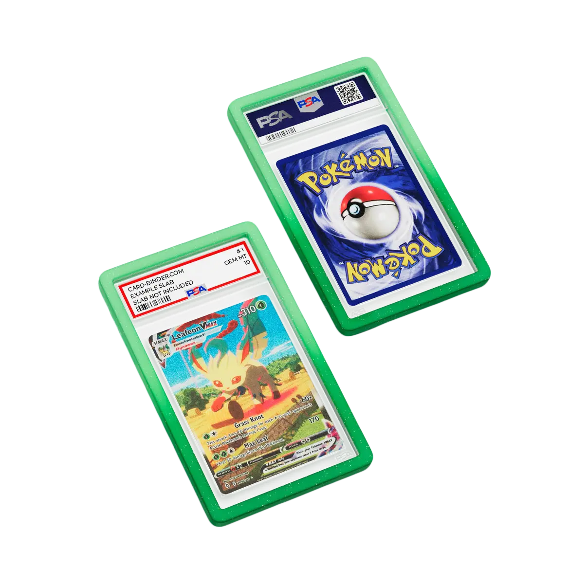 Colorful PSA Slab Guard - Grove protecting Pokémon cards featuring Radiant Sparkle Design and vibrant colors.