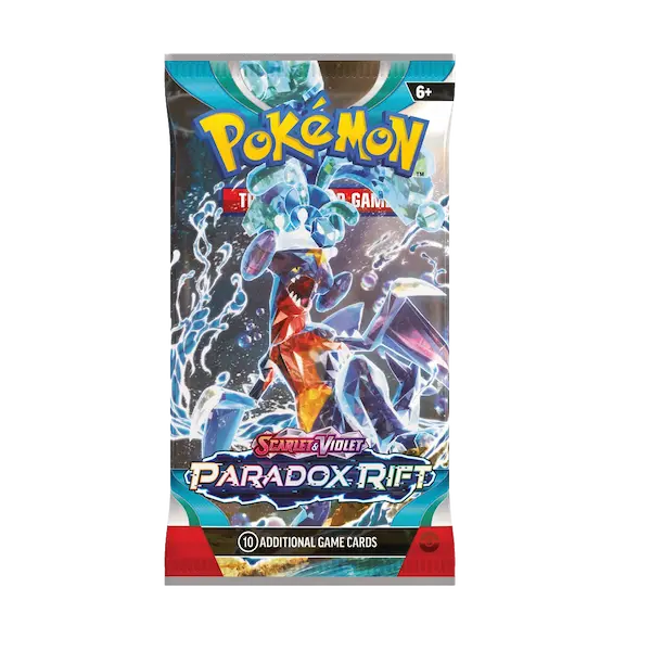 Pokémon SV04 Paradox Rift Booster Pack featuring stunning art, perfect for fans and collectors!