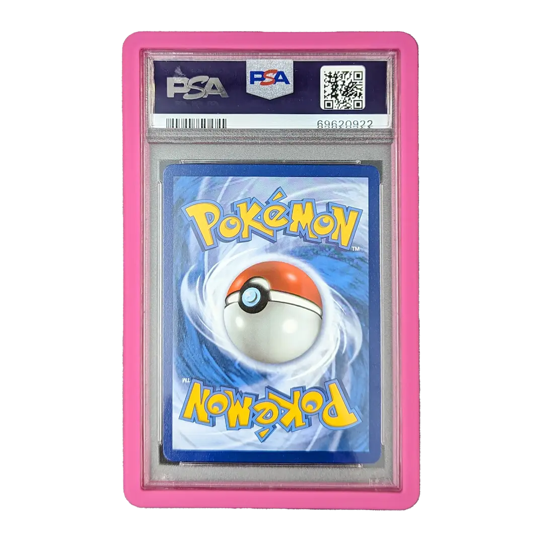 Graded card slab bumper in pink color