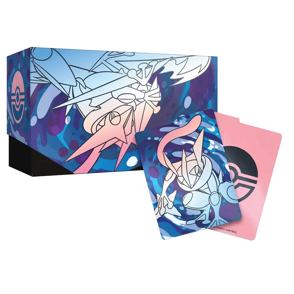 Chaos Rising Elite Trainer Box featuring colorful artwork and promotional cards from Pokémon TCG.