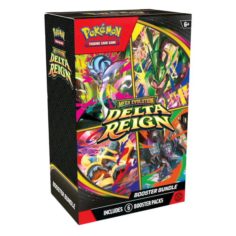 Delta Reign Elite Trainer Box with Mega Rayquaza booster pbundle with 6 booster packs
