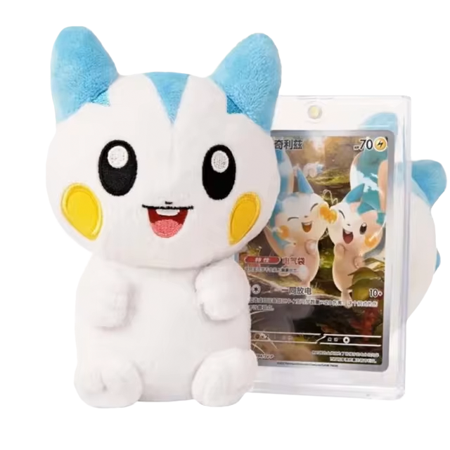 Pokémon Plush and Card Blind Box featuring a plush toy and matching Art rare card.