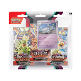 Pokémon SV03 Obsidian Flames 3-Pack Blister featuring Houndstone with TCG cards in vibrant packaging.