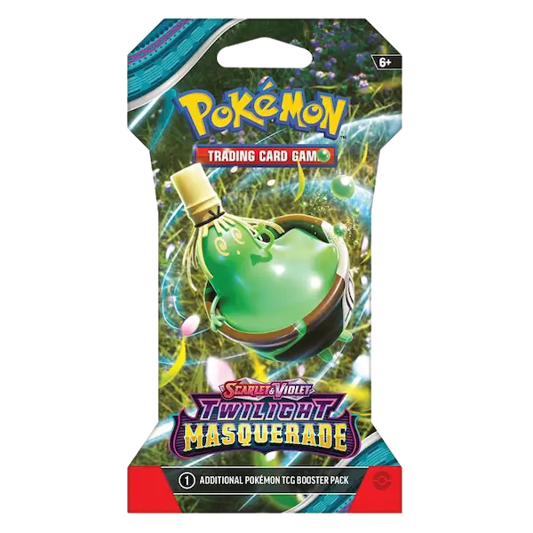 Pokémon SV06 Twilight Masquerade sleeved booster pack featuring 10 collectible cards for Pokémon TCG.