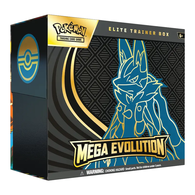 lucario card binder Pokémon Mega Evolution Elite Trainer Box Lucario