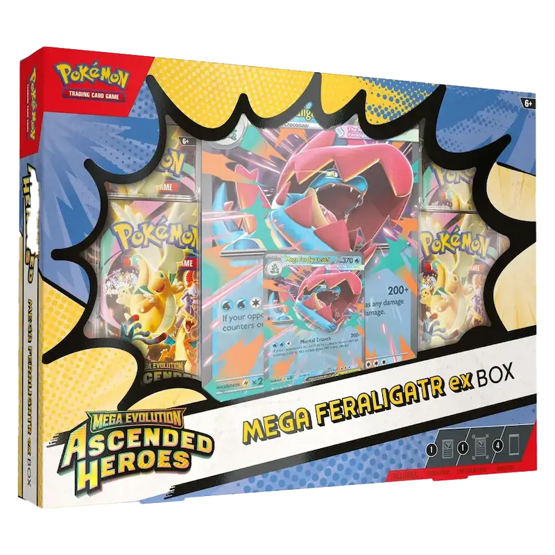 mega evolution pokemon enhanced booster box Pokémon Mega Feraligatr ex Collection Box