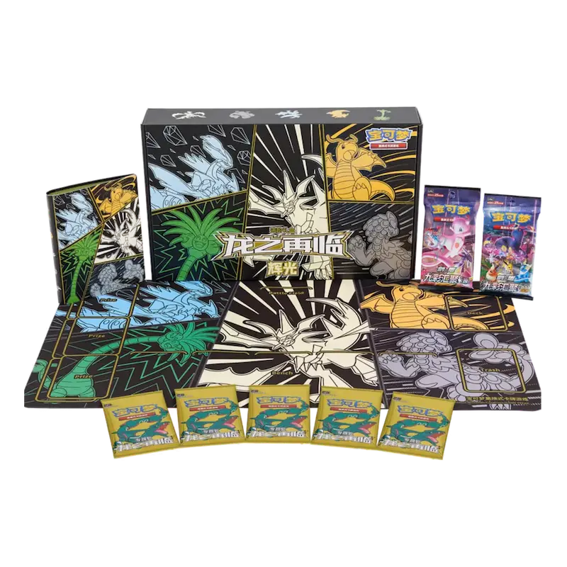 Return of the Dragon Necrozma Pokémon TCG Chinese advanced gift box with playmat, binder, and booster packs.