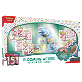 Pokémon Scarlet & Violet 151 Blooming Waters Premium Collection with Blastoise & Venusaur cards.