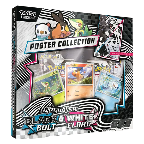 Pokmon SV10.5: Black Bolt & White Flare Poster Collection Card-Binder.com Pokmon SV10.5: Black Bolt & White Flare Poster Collection Card-Binder.com