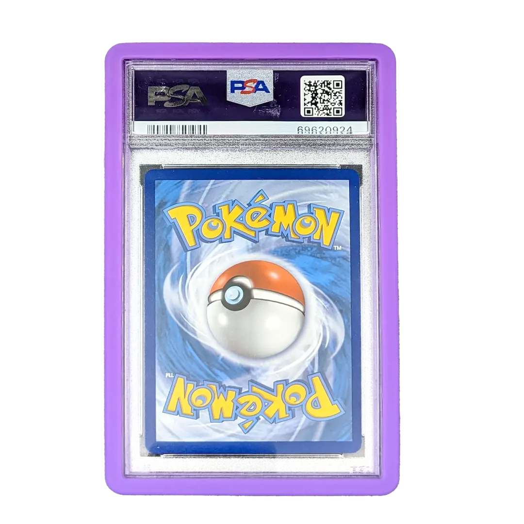 Graded card slab bumper in purple color