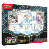 Quaquaval EX Premium Collection from Pokémon TCG featuring Shiny Pokémon and Paldean Fates cards.