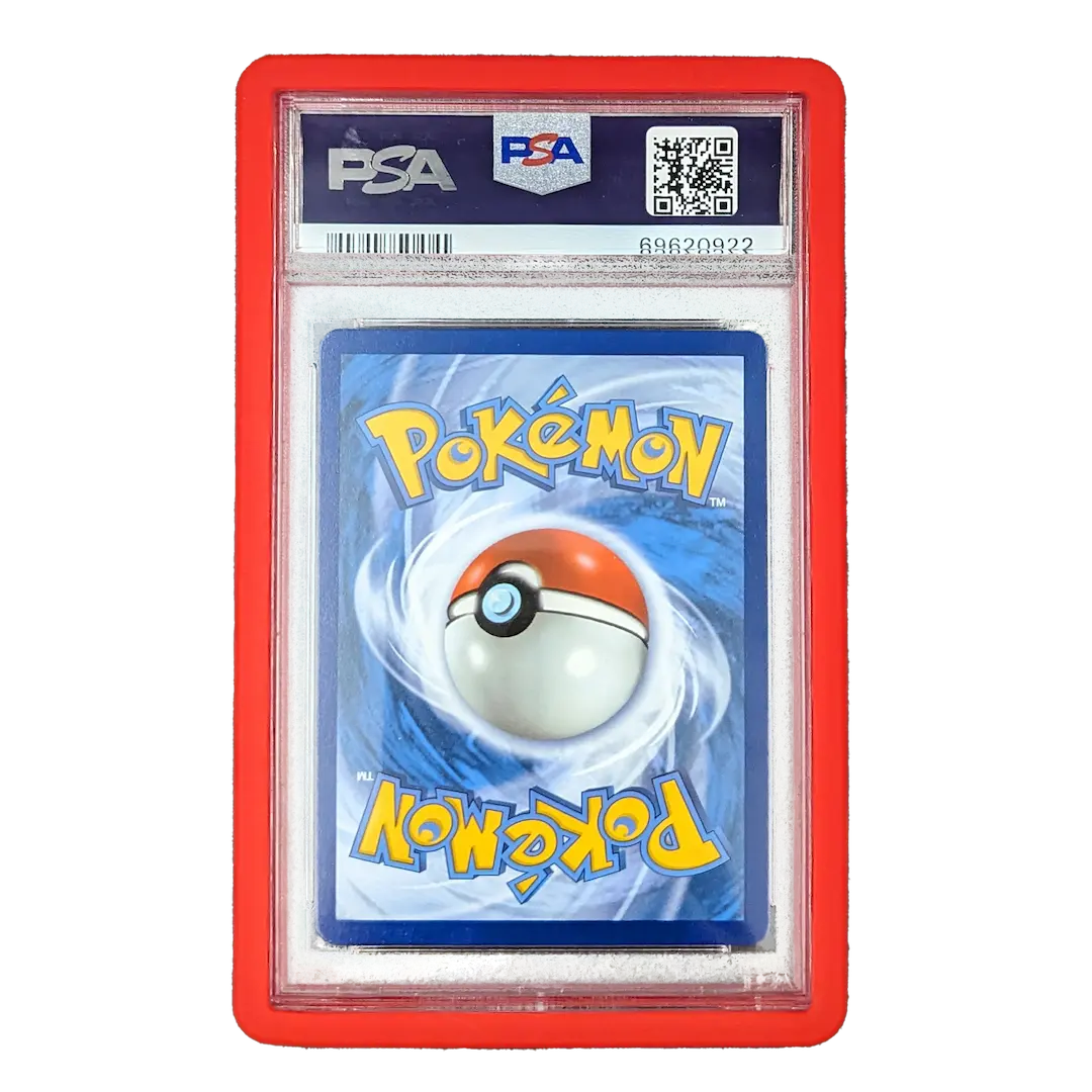 Graded card slab bumper in red color