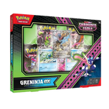 Pokémon Shrouded Fable Special Illustration Collection Greninja EX pack with booster packs and promo cards.