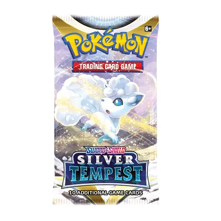 Pokemon Sword & Shield Silver Tempest Booster Pack Art 1