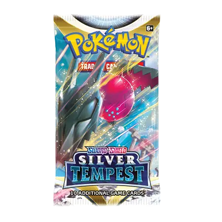 Pokemon Sword & Shield Silver Tempest Booster Pack Art 3