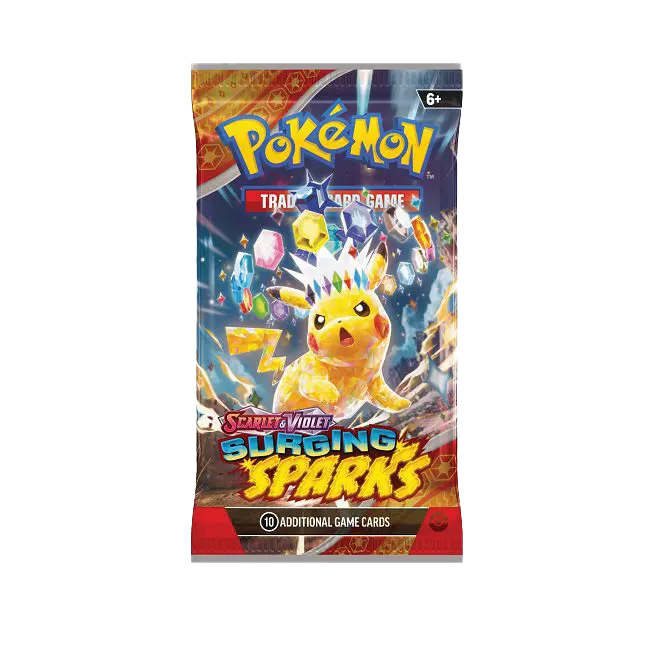 Pokemon Scarlet & Violet Surging Sparks Booster Pack Art 1