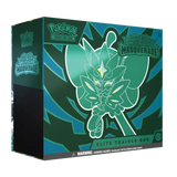Pokémon SV06 Twilight Masquerade Elite Trainer Box packaging showcasing vibrant green design with logo.