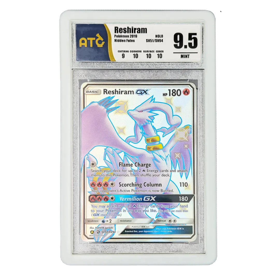 PSA hotsell 9 BLACK & WHITE RESHIRAM POKEMON SLAB