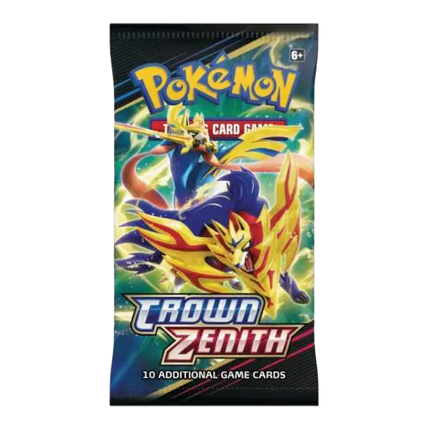 Pokemon Crown Zenith Booster Pack - Zacian & Zamazenta Art