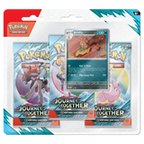 Journey Together 3-Pack Blister with Scarlet & Violet booster packs and Scrasty card, perfect for Pokémon collectors.