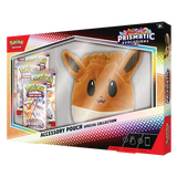 Pokémon Prismatic Evolutions accessory pouch collection with 5 booster packs and appealing pouch design.